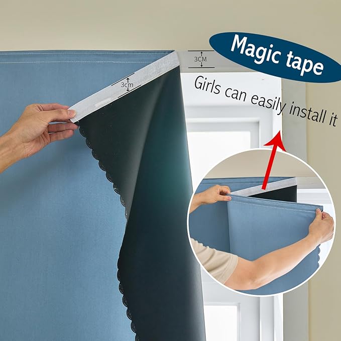 Magic Tape Stick on Portable Curtains - Image 8