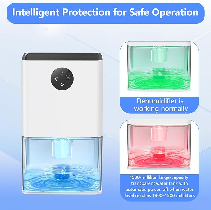Dehumidifier, 50 OZ Small Dehumidifiers - Image 6