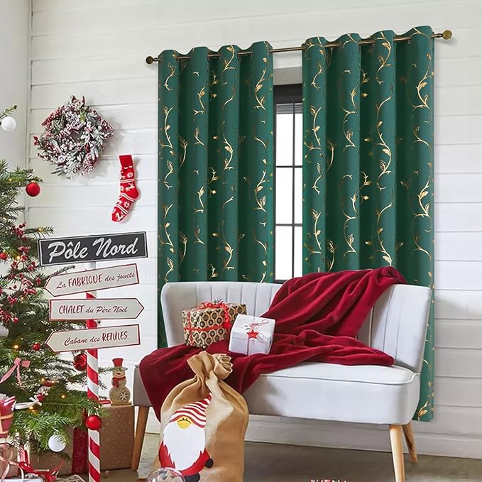 BUHUA Gold Blackout Curtains 84 Inches Length - Image 7