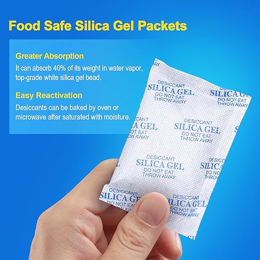 Moisture Absorbers – 100 Gram 36 Packs Silica Gel Packets, Desiccant Packs - Image 2