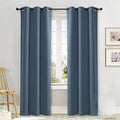 NICETOWN Curtain Blackout Drape Panel, Single Panel, 34 x 84 inch, Smoky Blue by NICETOWN