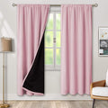 BGment Pink Blackout Curtains for Nursery 2 Panels Set, Kids Curtains Thermal by BGment