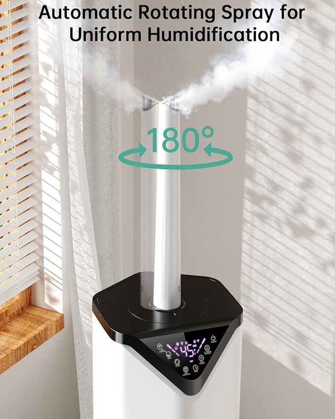 5Gal Smart Humidifier Large Room up to 2800ft², APP & Remote Control, 180° Auto - Image 3