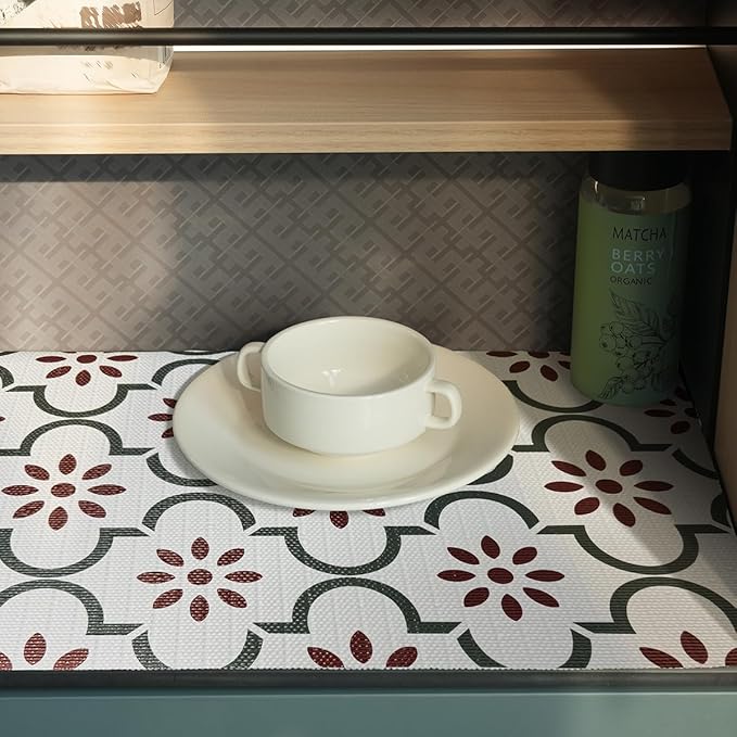 Drawer and Shelf Liner for Kitchen Cabinets, Non-Adhesive Cabinet Liner - Image 8