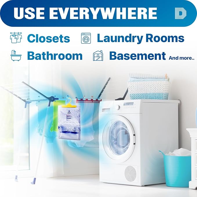 Dry & Dry 80 Pack Premium Hanging Moisture Absorbers to Control Excess Moisture - Image 3