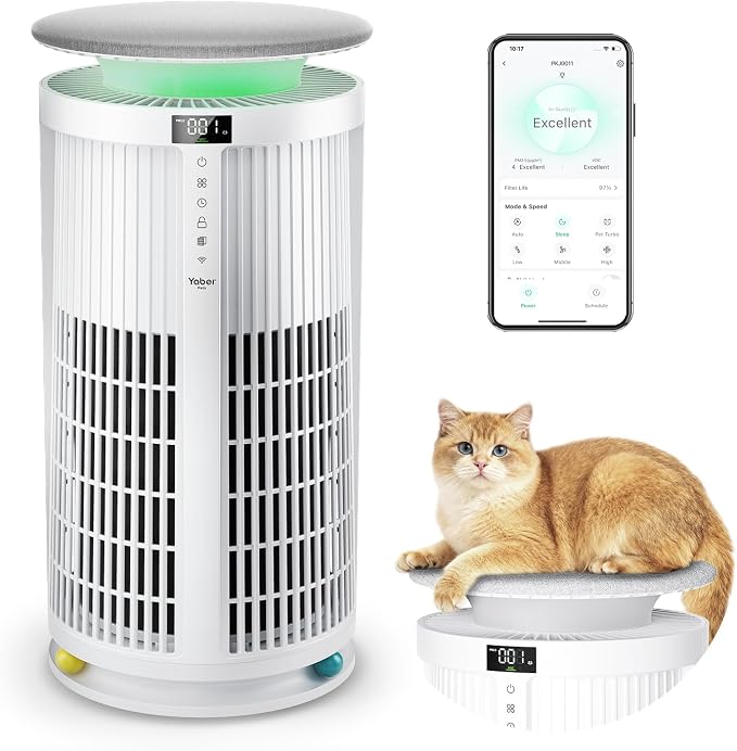 Large Air Purifiers for Home Large Room up to 4200 ft², Yaber HEPA Air Purifier by YaberPets