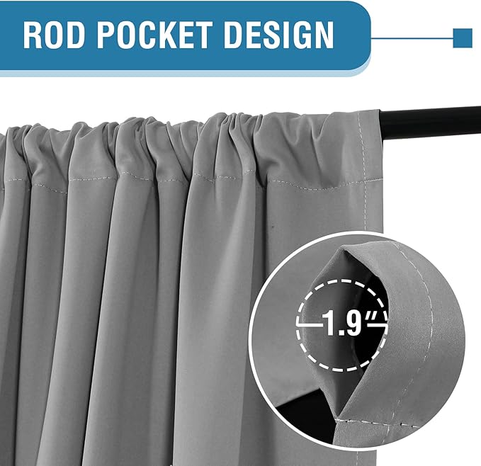 H.VERSAILTEX 100% Blackout Curtains - Image 4
