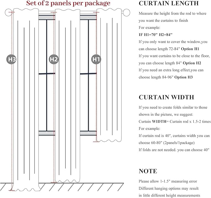 Warm Cream 132 Inch Curtains High Ceiling Tall Curtain - Image 7