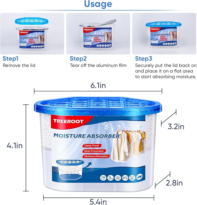 10 Pack Moisture Absorbers, 14 OZ Humidity Absorber Bucket, Moisture Absorbers - Image 9