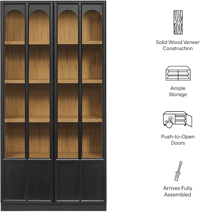 Modway Anwen 79" Wood Display Cabinet - Image 4
