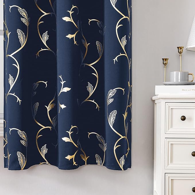BUHUA Blackout Curtains 108 Inches Long, Living Room Curtains & Drapes - Image 3
