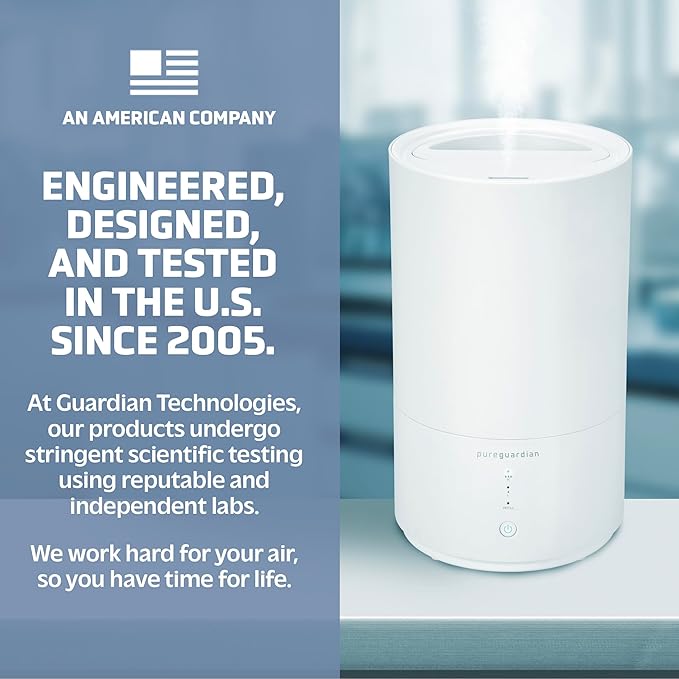 PureGuardian 30-Hour 0.80 Gal. Top Fill Cool Mist Ultrasonic Humidifier - Image 6