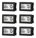 6 Pack Mini Small Digital Hygrometer Thermometer Indoor Temperature and by TASOGEN