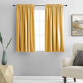 DONREN 48 Inch Length Short Curtains by DONREN