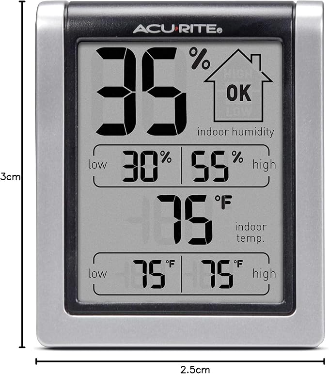 AcuRite Wireless Digital Indoor Thermometer and Hygrometer Monitor - Image 7