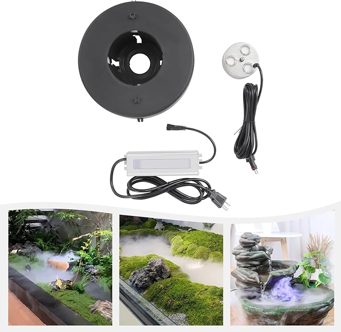 Ultrasonic Mist Maker 3 Head Ultrasonic Fogger Mist Maker Air-cooled Fog by YIYIBYUS