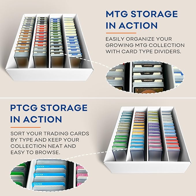 2-Pack Trading Card Storage Box, Top loader Storage Boxes, includes Card - Image 6