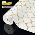 Shelf Liners for Kitchen Cabinets 17in x 20FT Non Adhesive Drawer Liner Gold by Adwann