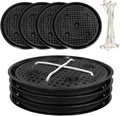 4 Pcs 14'' Self-Watering Pot Base, Auto-Irrigation System Plant Saucer Stand by Pesilo