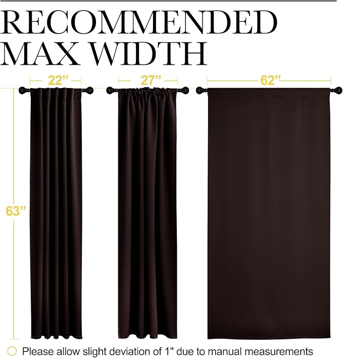 NICETOWN Blackout Curtain Panels Window Draperies - Image 7