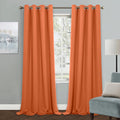 MYSKY HOME Orange Blackout Curtain by MYSKYHOME