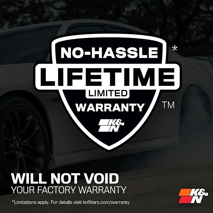 K&N Cold Air Intake System: High-Flow Air Filter, Increase Performance & - Image 9