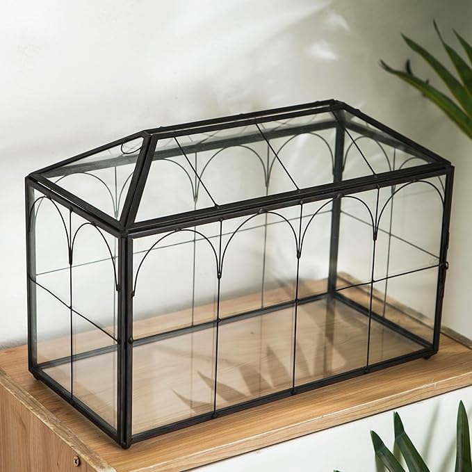 Wedding Card Box with Slot, 12.6'' Large Glass Card Boxes - Image 5