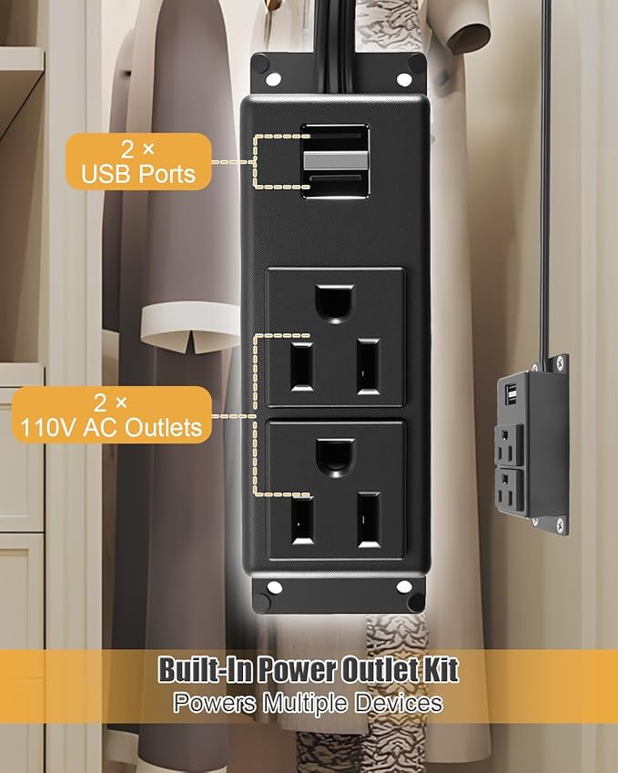 Gun Safe Dehumidifier Rod with Power Outlet Kit – High-Heat Moisture Control - Image 3