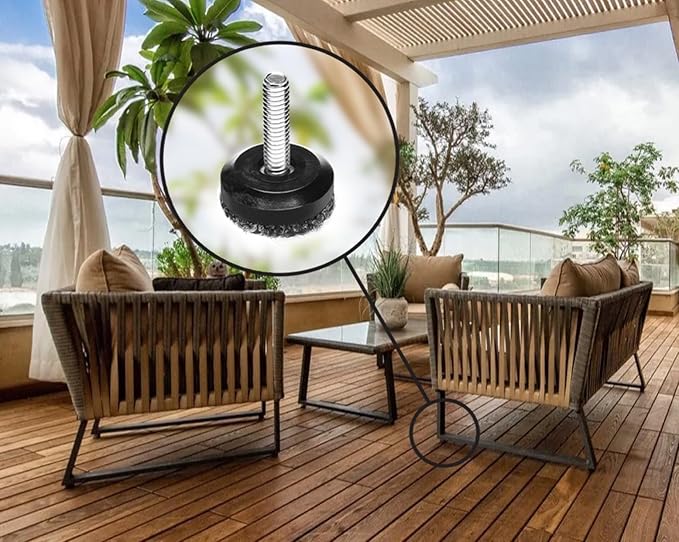 Slipstick Gorilla Outdoor Adjustable Furniture Levelers Weatherproof Screw in - Image 5