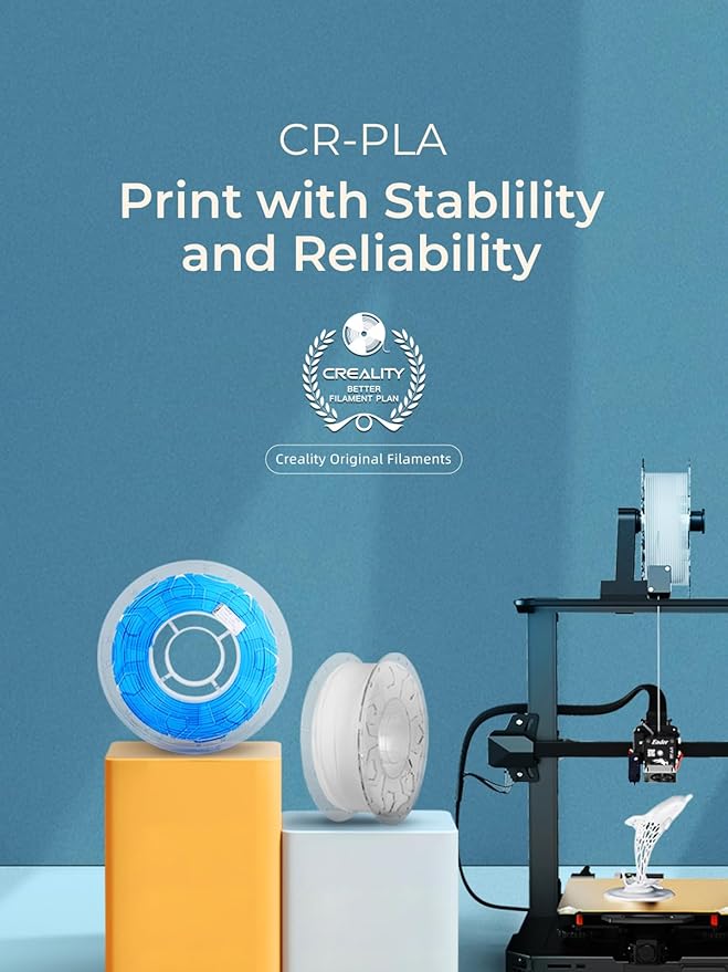 Creality PLA Filament 1.75mm, 3D Printer Filament, 1.0kg Spool, No Warp - Image 2