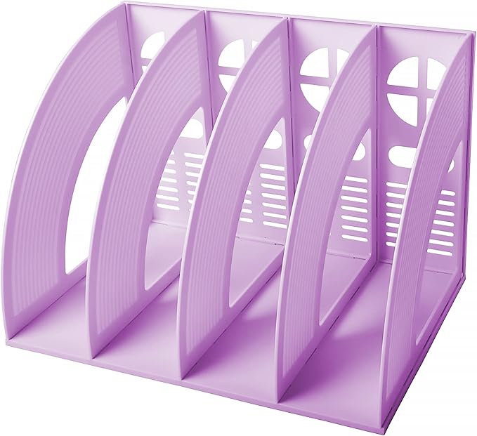 Marte Vanci Magazine File Holder Vertical PP Folder Book Desktop Organizer by MarteVanci