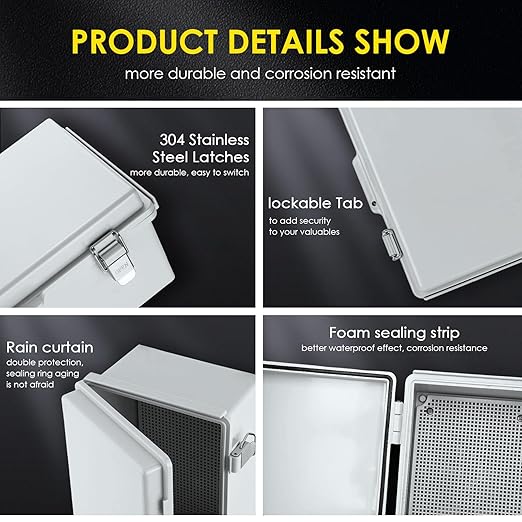 Waterproof Electrical Junction Box, IP67 ABS Plastic Junction Box Enclosure - Image 4
