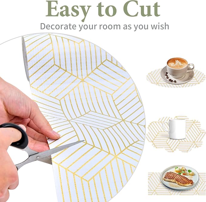 Shelf Liners for Kitchen Cabinets 35.4 in X 19.69 Ft, Non Adhesive Cabinet - Image 8