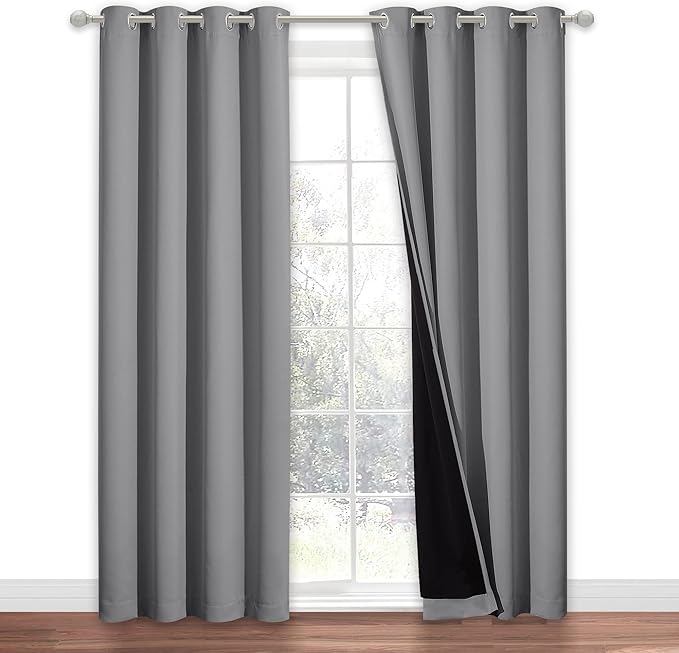 NICETOWN Full Shade Curtain Panel, Energy Smart & Noise Blocking Out Blackout - Image 2