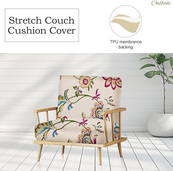 12pcs Single Seat Floral Print Outdoor Sofa Cover, Waterproof Elastic Removable - Image 4