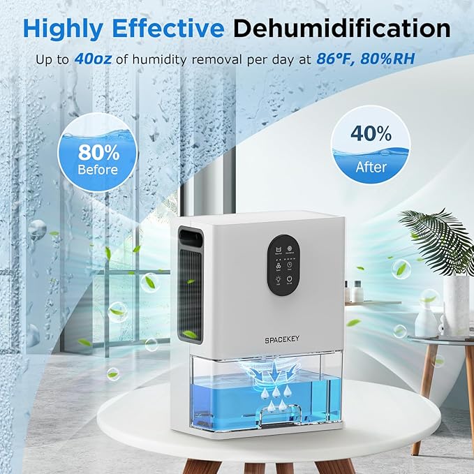 Dehumidifier, 106 OZ Water Tank Dehumidifiers - Image 5