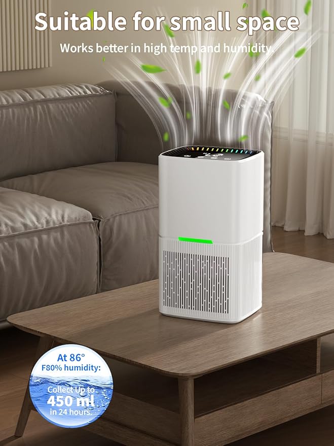 Dehumidifier, 60 OZ Water Tank, Dehumidifiers - Image 2