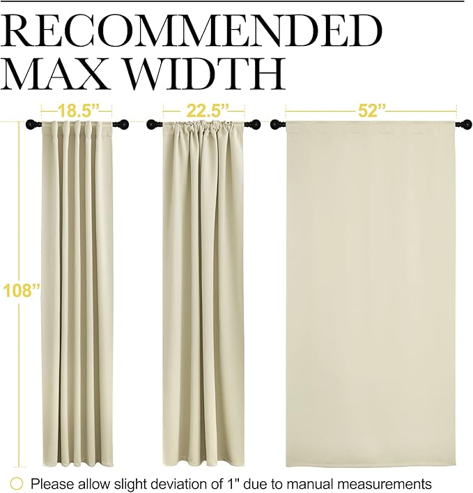 NICETOWN Room Darkening Curtains - Image 7