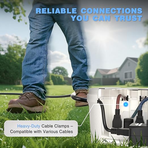 Flemoon Large Outdoor Electrical Box, IP54 Waterproof Outdoor Extension Cord - Image 7