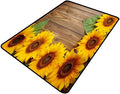 Sunflower Pattern Area Rug by Snarena
