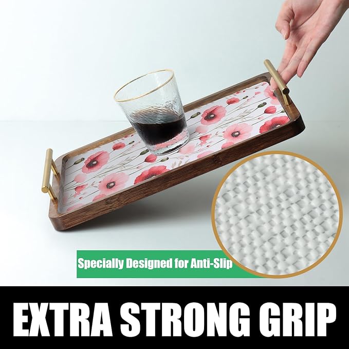 Floral Shelf Liners Strong Non-Slip and Non Adhesive Shelf and Drawer Liners - Image 4