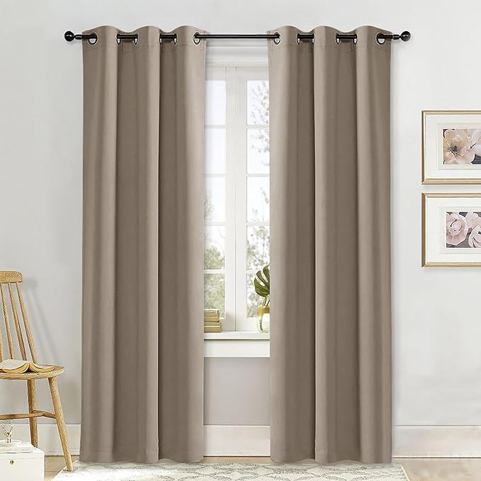 NICETOWN Curtain Blackout Drape Panel, Single Panel, 42 x 84 inch, 3 Pass by NICETOWN