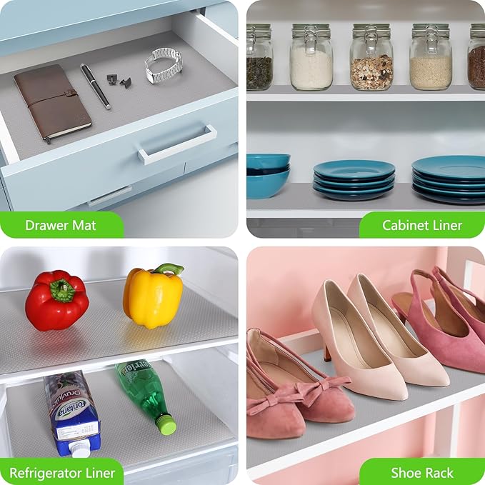 Shelf Liners for Kitchen Cabinets Non Adhesive Drawer Liner for Bathroom - Image 3