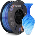 Sovol 3D Printer PETG Filament 1.75mm, Gradient Multicolors Filaments Material by Sovol