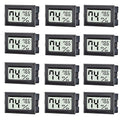 12 Pack Mini Digital Thermometer Hygrometer Indoor Temperature and Humidity by TASOGEN