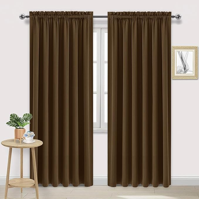 DWCN Blackout Curtains for Living Room Thermal Insulated, Energy Saving & Noise by DWCN
