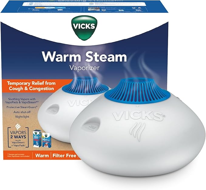 Vicks Warm Steam Vaporizer & Humidifier 1.5 Gallon Tank by VicksDevices