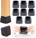 Ezprotekt 8 Pcs Extra Large Square Chair Leg Floor Protectors, Silicone Felt by VisittheEzprotekt