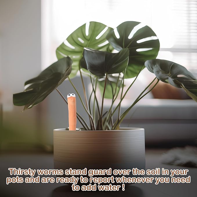 6 Pcs Water Sensor Ceramic Worm The Potting Shed Worm Water Sensor Plant - Image 3