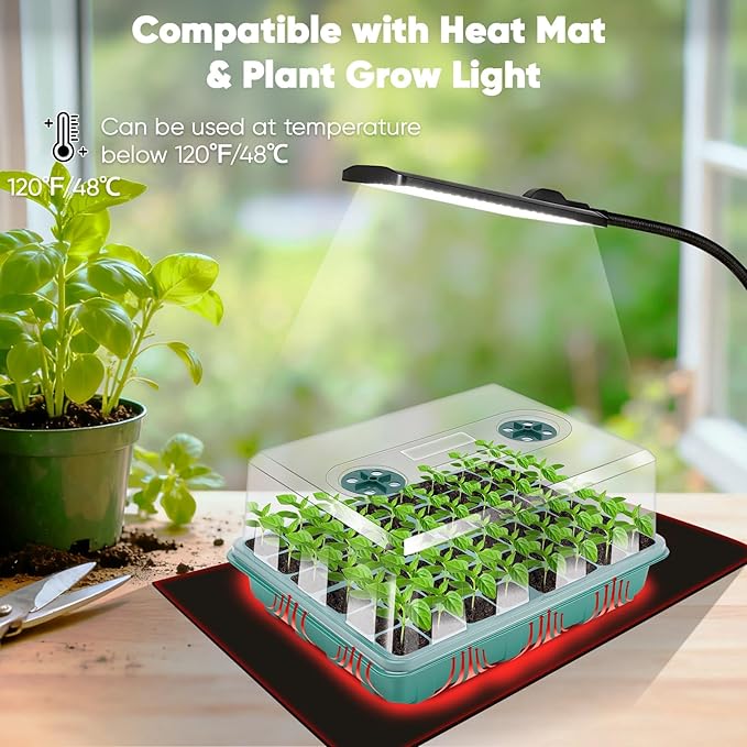 192 Cells Seed Starter Tray, Seed Starter Kit - Image 4
